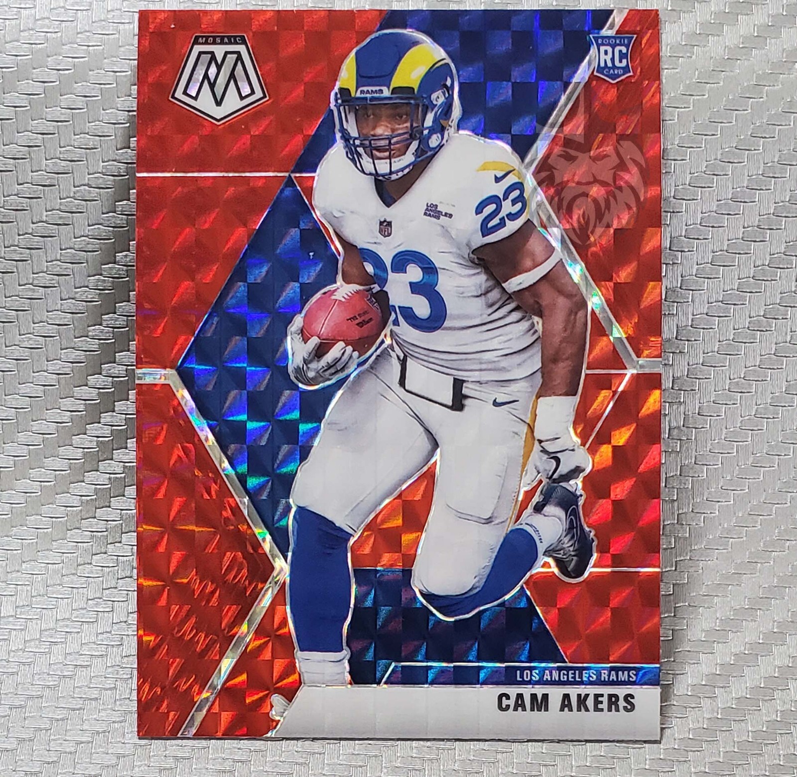 Cam Akers SP📈2020 Mosaic Rookie Red Prizm #221 Los Angeles Rams, Houston Texans
