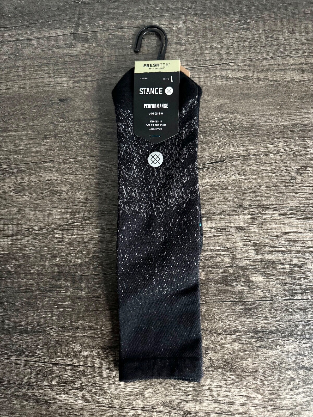 Stance Performance Freshtek OTC Socks Run Light OTC Men's LARGE Size 9-13 (NWT)