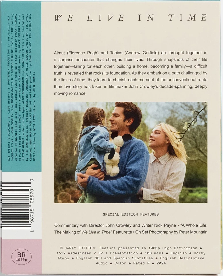 NEW We Live in Time Blu-ray DigiPack A24 [2024] Shop Exclusive - Ships Next Day - Image 4 of 4
