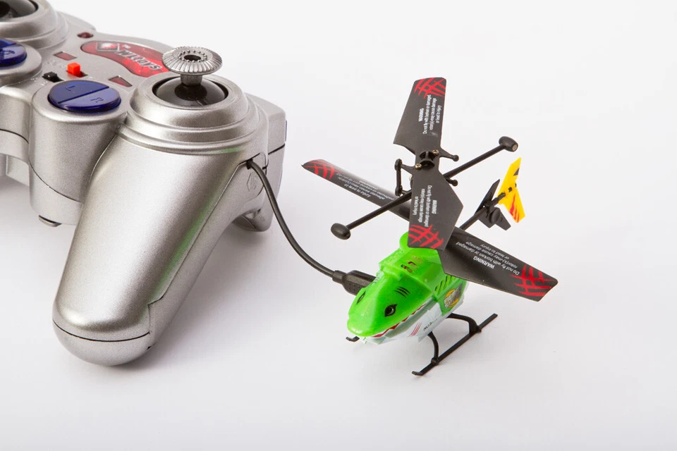 RC Mini Hélicoptère Sharky 2 Canaux Modèle D'Apprentissage Jouet - Photo 3/4