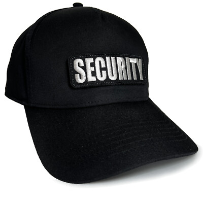 Basecap Security schwarz Snapback Mütze Sicherheitsdienst Wachschutz Türsteher