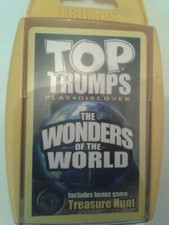 SCARCE WONDERS OF THE WORLD TOP TRUMPS COMPLETE MINT CONDITION