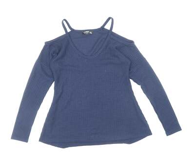 Yoins Damen blau Polyester Basic Tank Größe S V-Ausschnitt - Farbblock