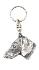 Dachshund Wire-haired, Wiener dog, Badger dog I - Silver-plated dog pendant, han