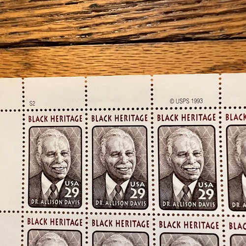 Dr Allison Davis Black Heritage Stamps MNH 29c Sheet of 20 Issued 1994 - Picture 3 of 4