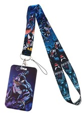 Venom Superhero Themed Lanyard With ID Holder Keychain