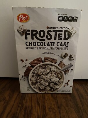Used Empty Post Limited Edition Frosted Chocolate Cake Cereal Box 