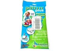 New Lot / 8 POTETTE PLUS Kalencom 10 Each Pkg On the Go Potty Liner Re-Fills NIP