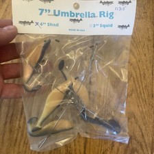 7” Umbrella Rig 4 Arm With 4” Shad (5) Pearl Blue New In Package McKala Fishin