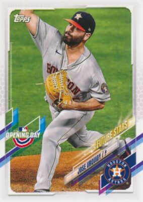 2021 Topps Opening Day #95 JOSE URQUIDY - Houston Astros
