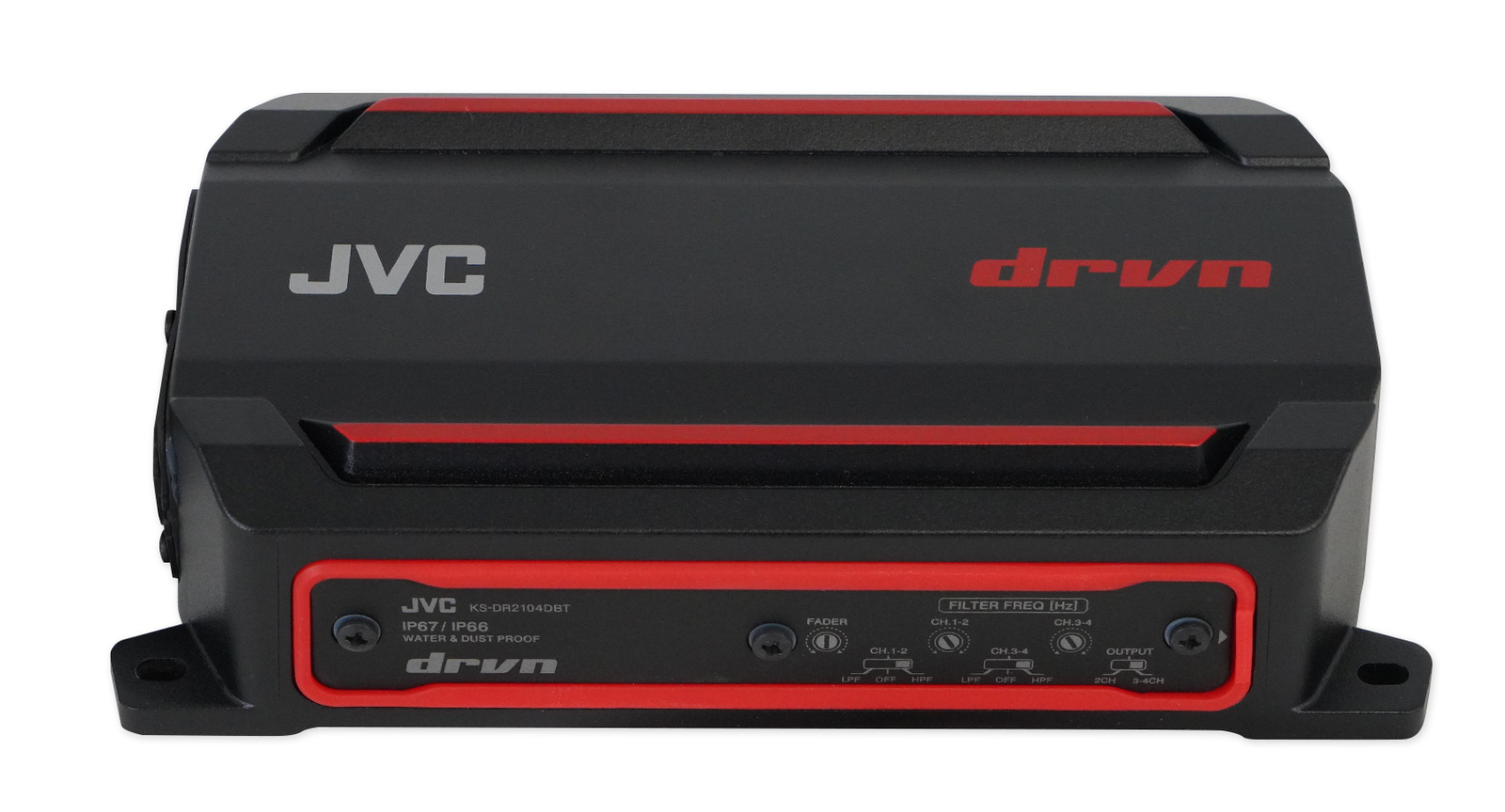 JVC KS-DR2104DBT 600 Вт 4-канальный усилитель для квадроцикловUTV 4 Динамики емкостью 65 Кварт