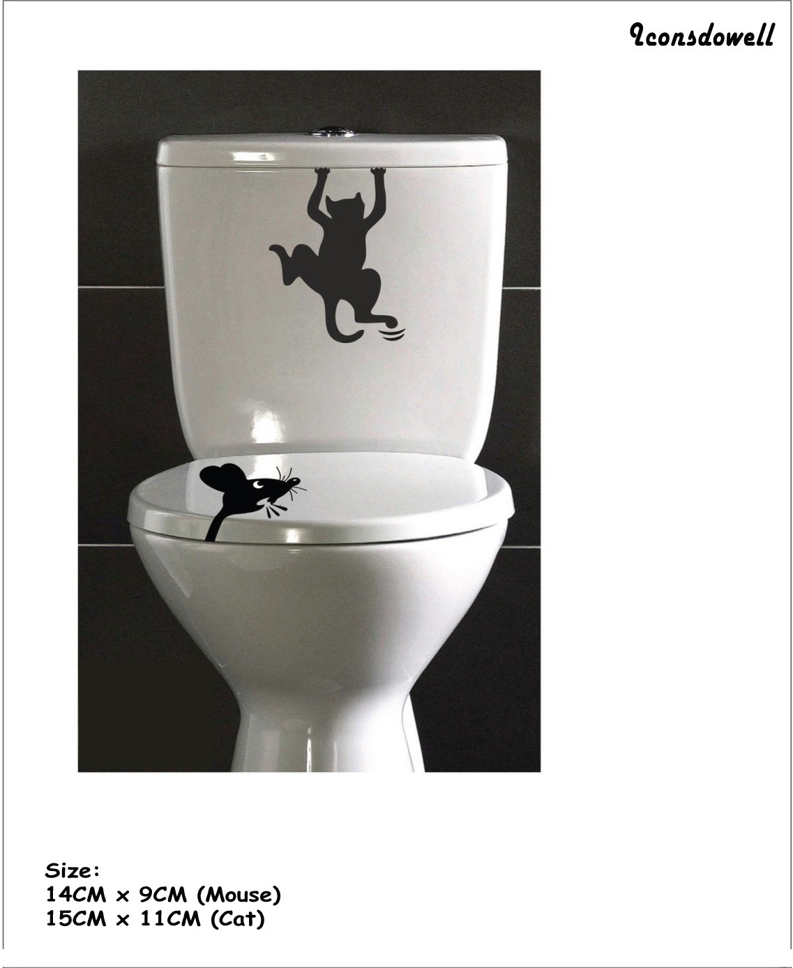 Toilet Seat Wall Stickers Vinyl Art Wallpaper Bathroom Decor Decals eBay