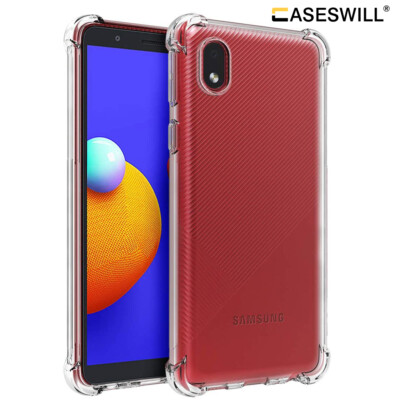 For-Samsung Galaxy A01 M01 Core Case Clear Shockproof Soft TPU Protective Cover