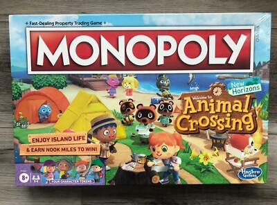 2021 Hasbro Monopoly Animal Crossing New Horizons Edition Board