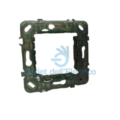 Supporto 3 Moduli Con Viti - Confezione Da 10 Pezzi, Compatibile Con Frutti Living/Light