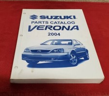 2004 Suzuki Verona Parts Catalog Manual Oem 99924-88462 2004 Suzuki Verona Parts Catalog Manual Oem 99924-88462