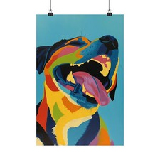 Dog Fine Art Animal Portrait Home Decor Unique Print Poster Gallery Quality Gift