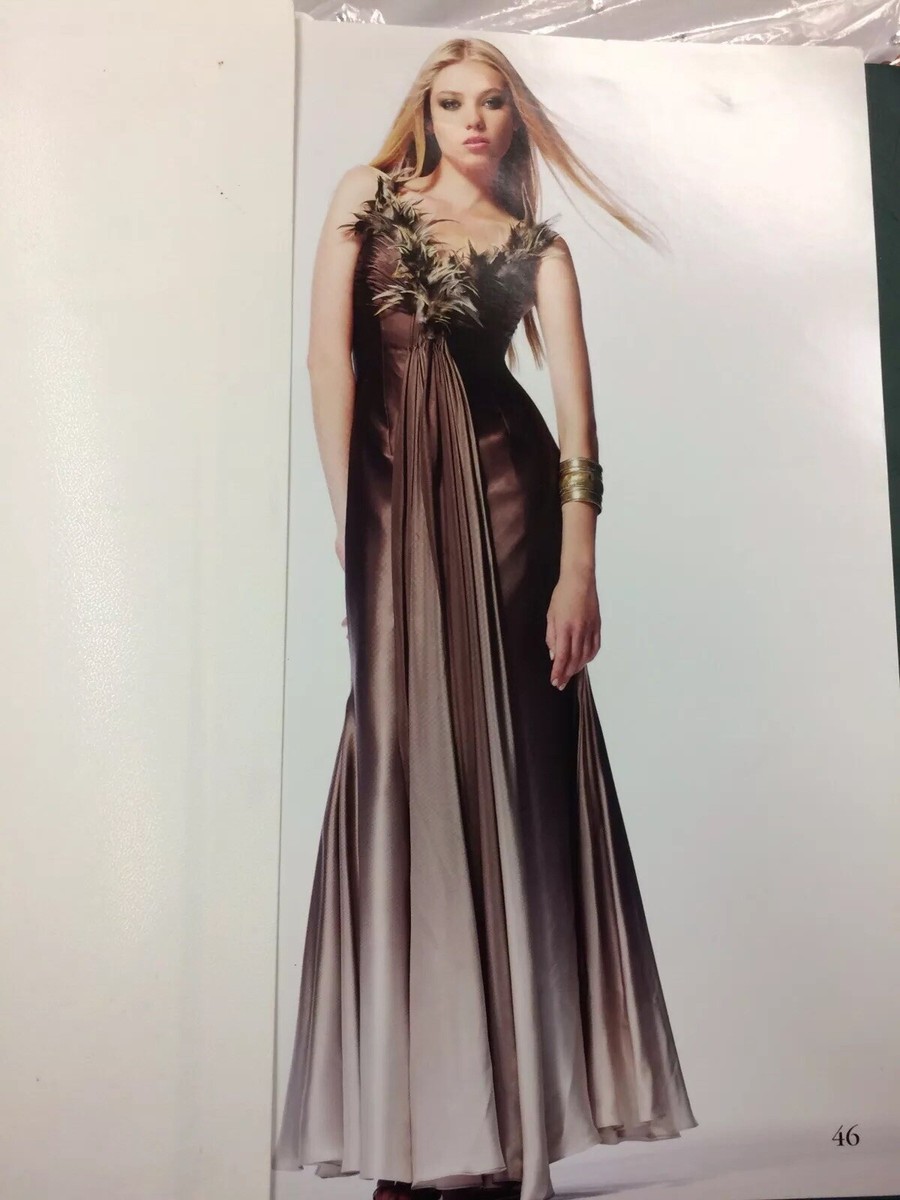 brown ombre dress SAME Strapless Draped Maxi | Brown Ombre main image 1