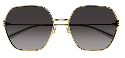 Gucci Gold Frame Gray Gradient Lens Women\'s Sunglasses Gucci GG1089SA-002 Women main image 4