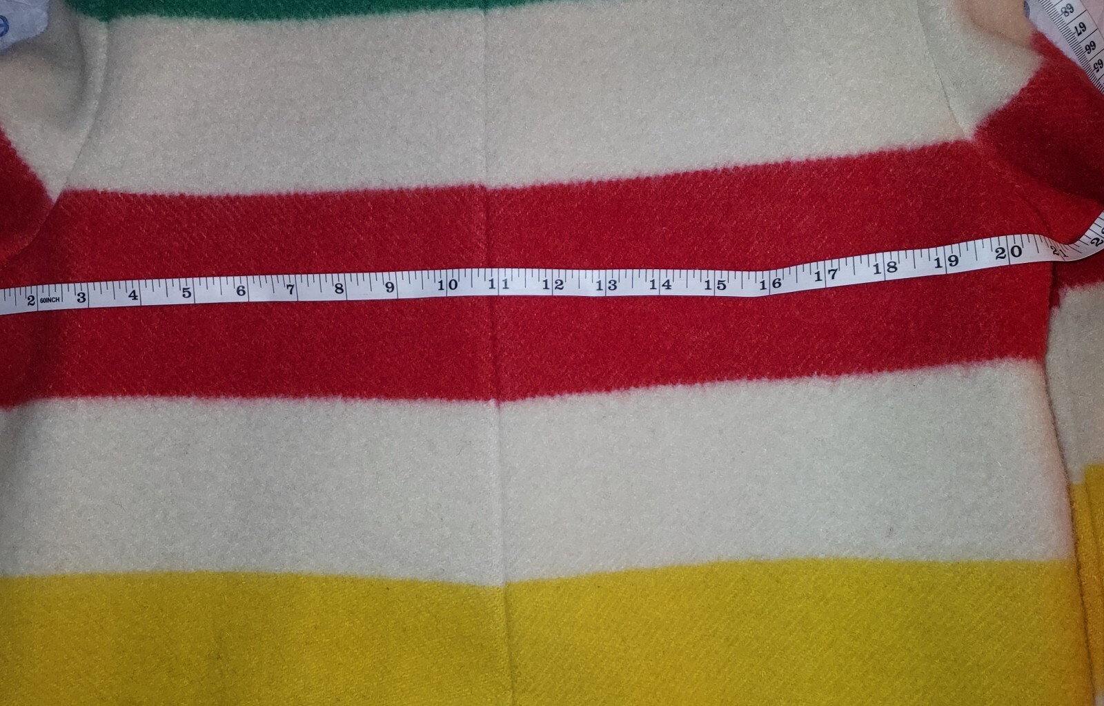 VINTAGE HUDSONS BAY BLANKET COAT 100 WOOL SIZE SMALLMEDIUM MINT