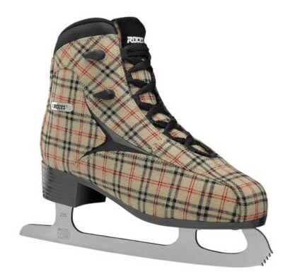 Roces Women's Brits Figure Ice Skate Superior Italian Sand Plaid 450557 00010
