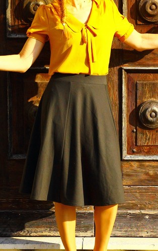 Gonna verde inglese anni 40 per i balli swing lindy hop 40 - Foto 1 di 5