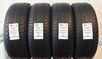 GEBRAUCHTE REIFEN STÜCK 4 CONTINENTAL WINTERCONTACT TS 860 195/55 R16 87H INV...