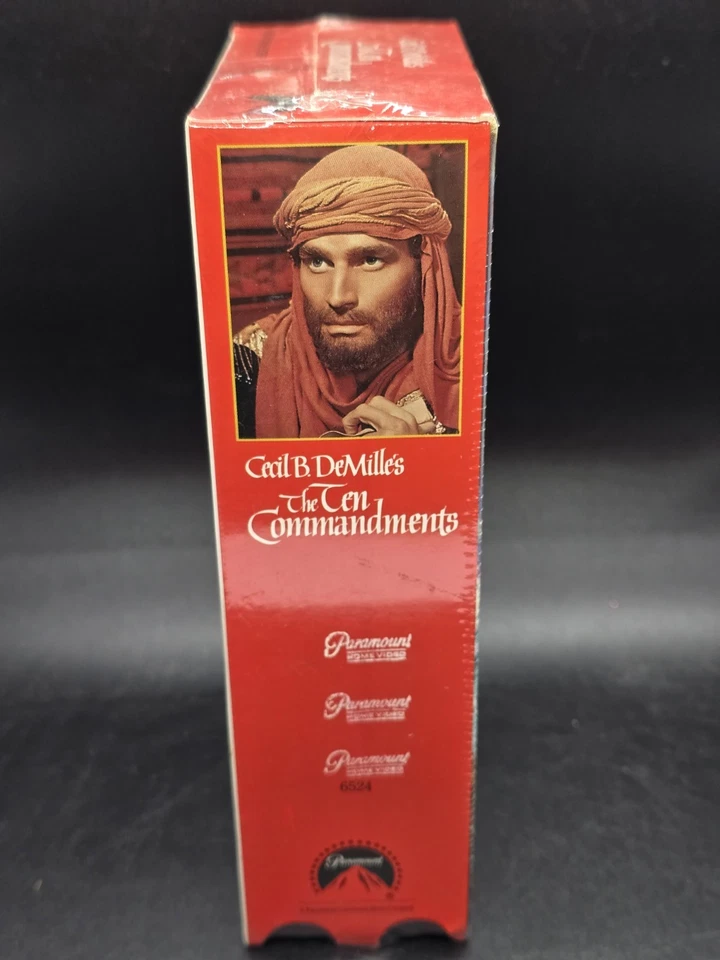 The Ten Commandments (2 VHS Set) Charleston Heston Cecil B. DeMille’s New Sealed Foto 3 de 4