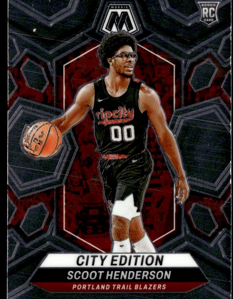 SCOOT HENDERSON 2023-24 PANINI MOSAIC CITY EDITION RC PORTLAND TRAIL BLAZERS