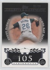 2008 Topps Moments & Milestones Black 20/25 Scott Kazmir #107 8ju
