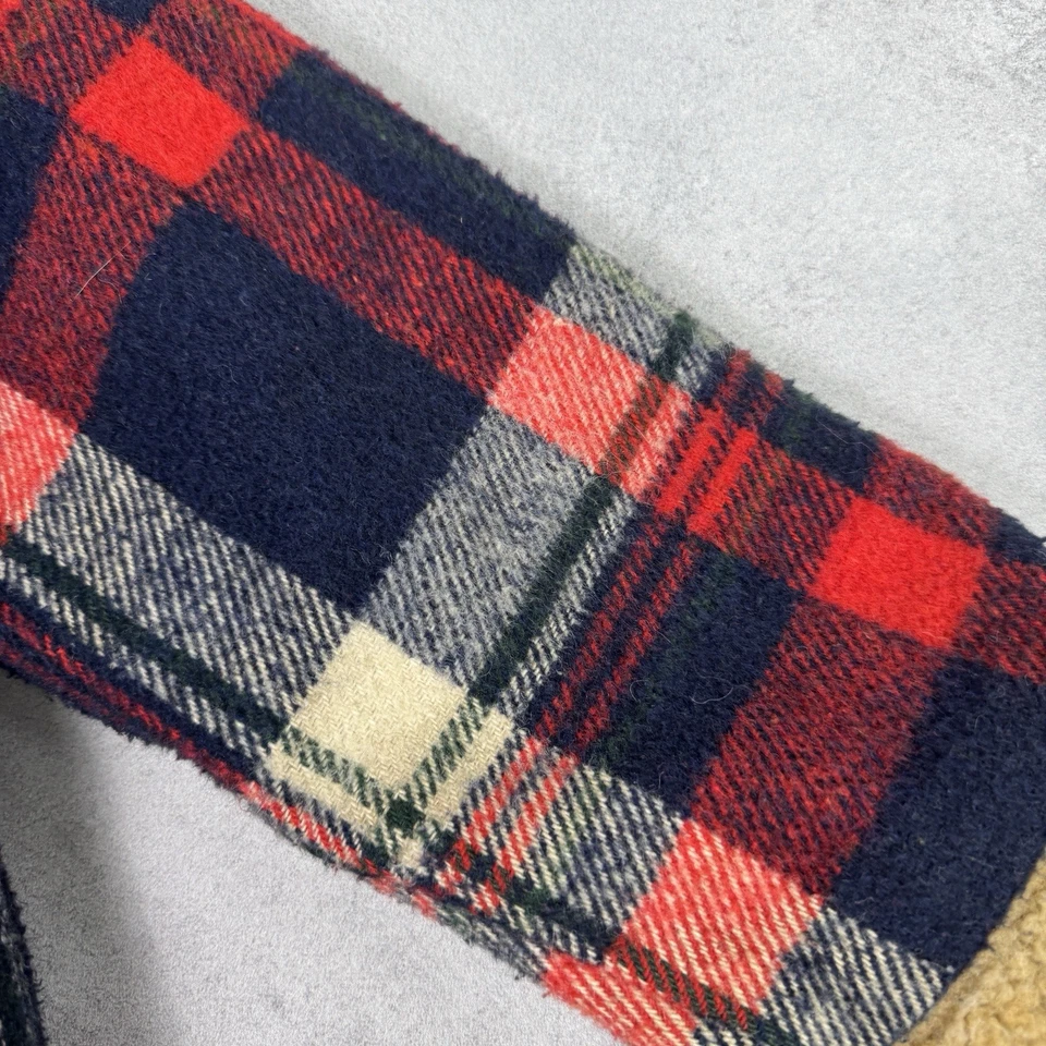 Vintage Plaid Sherpa Jacket Size L Men Streetwear - Image 3 of 4