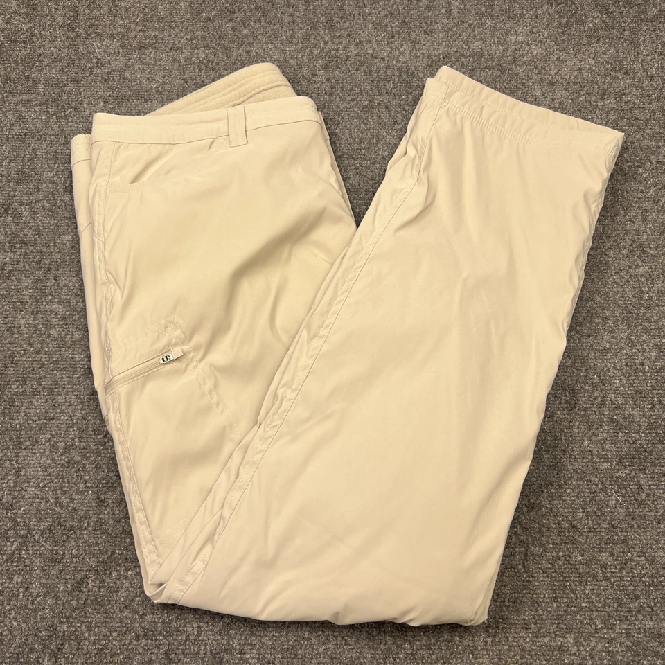 Pantalones de Senderismo Eddie Bauer Forrados de Vellón para Mujer Talla 16 X 31" Entrepierna Beige Foto 2 de 4