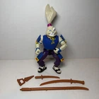 Vtg 1989 TMNT Usagi Yojimbo 100% COMPLETE - MINT COND. & ALL ARMOR Ninja Turtles