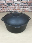 Wagner Ware Sidney O #10 Cast Iron Round Roaster Drip Drop Baster Lid