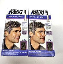 Lot of 2 Just for Men Touch Of Gray Easy Comb In Hair Color T-35 Medium Brown