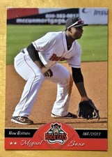 2013 Grandstand NEW BRITAIN ROCK CATS MIGUEL SANO NM+ Rare