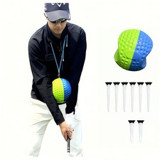HERZ Golf Training Aid Ball for Impact Precision Swing Consistency - Soft Mem...