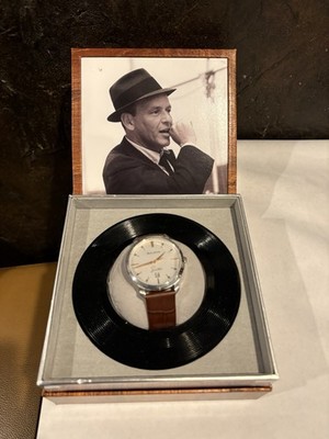 Bulova Frank Sinatra Men's Quartz Wristwatch Brown Leather Strap Box