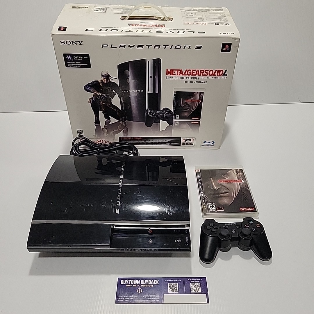 Playstation 3 PS3 Backwards Compatible 80GB CECHE01MG Bundle W