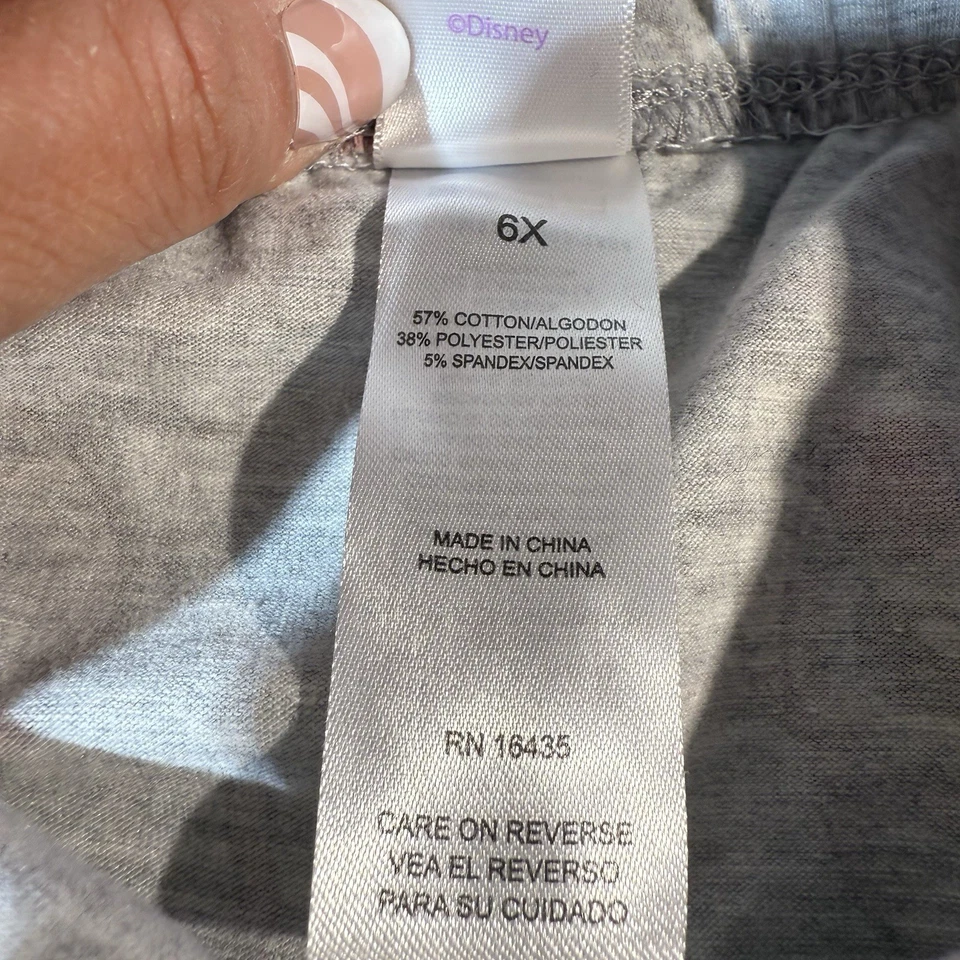 Leggings Disney Lilo & Stitch Angel para meninas tamanho 6X cinza rosa - Imagem 4 de 4