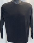LANVIN Black Gray Silk/Cotton/Wool Color Block Pullover Sweater Size Medium — photo 1