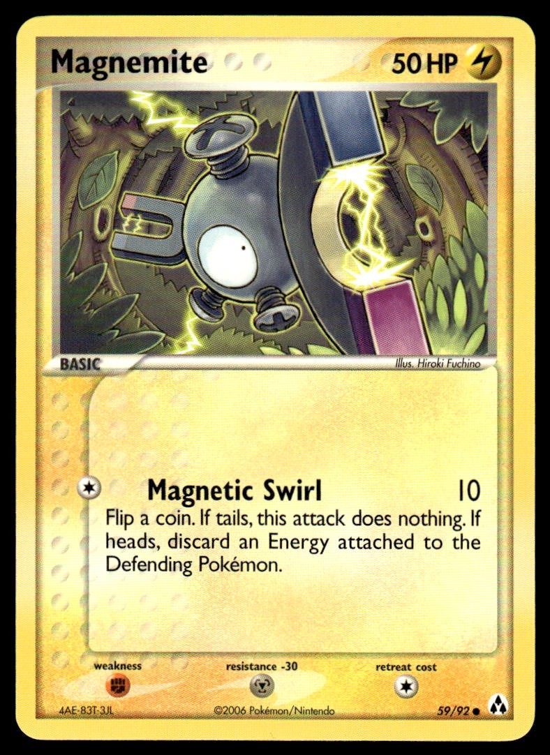 Pokemon TCG Legend Maker #59/92 Magnemite NM