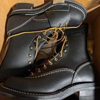 Wesco Highliner Lineman Boots Mens US Size 10.5 E BLACK 10