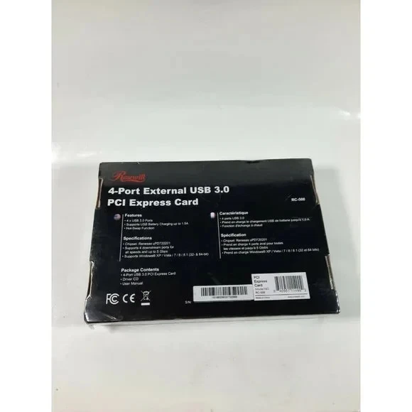 USB 3.0 PCI Express Card 4-Ports - New Sealed - Image 2 of 3