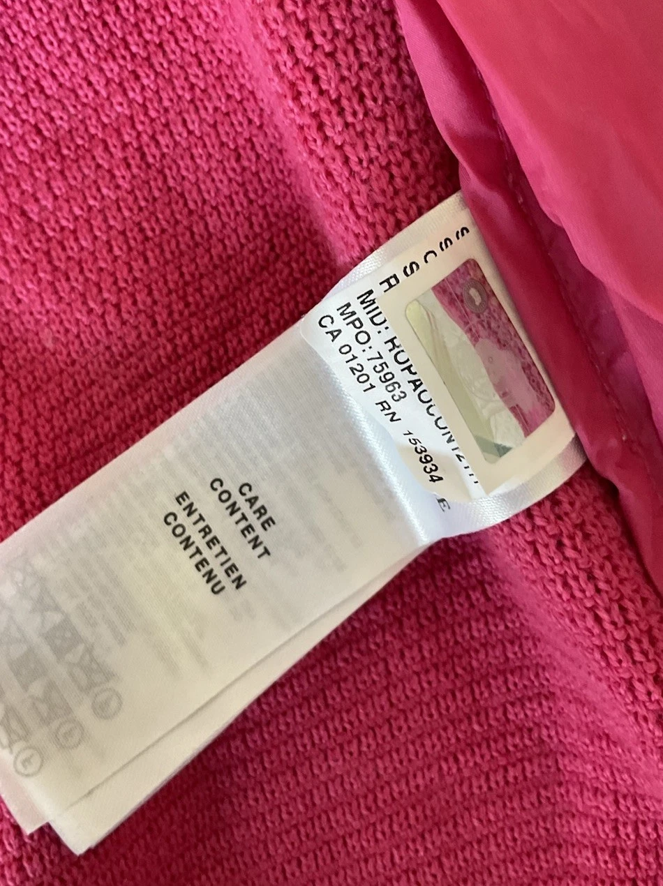 Felpa con cappuccio Canada Goose Hybridge trapuntata in maglia bella rosa