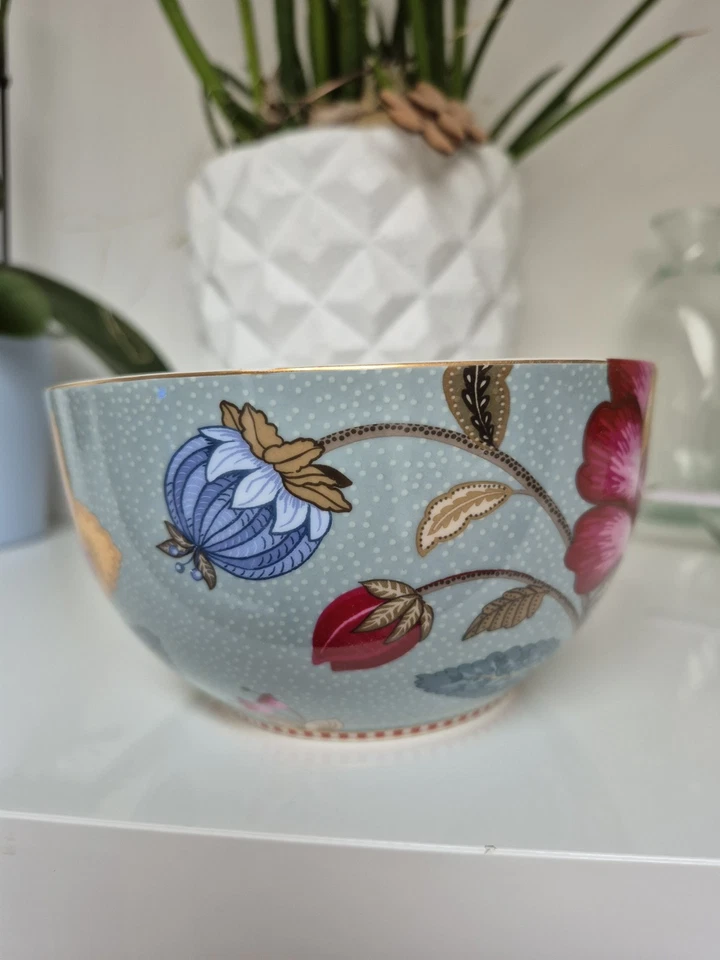 NEU Pip Studio Floral Fantasy Blue Blau Schüssel Schale Bowl 15 cm Rarität - Bild 4 von 4