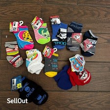 Kids Character Socks Variety Pack Paw Patrol Star Wars Size S Multicolor