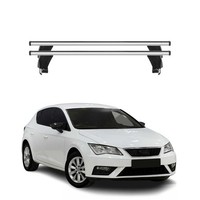 Menabo DachträGer GrundtäGer FüR Seat Leon Mk3 2012-2020 50Kg Alu Silber 2 Tlg