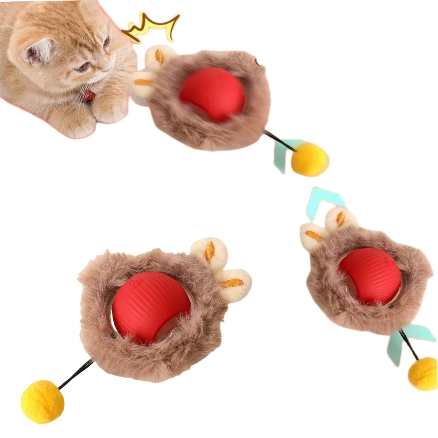Interactive Cat Toy Ball Cat Toy for Indoor Cats Adult...