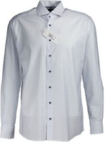 Neu ! Eterna Herren Hemd Langarm Blau-Weiß Gr. 42